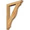 Ekena Millwork Funston Traditional Rough Sawn Bracket w/ Offset Brace, Western Red Cedar, 6"W x 36"D x 48"H BKT0604X36X48FST01RWR - alternate 1
